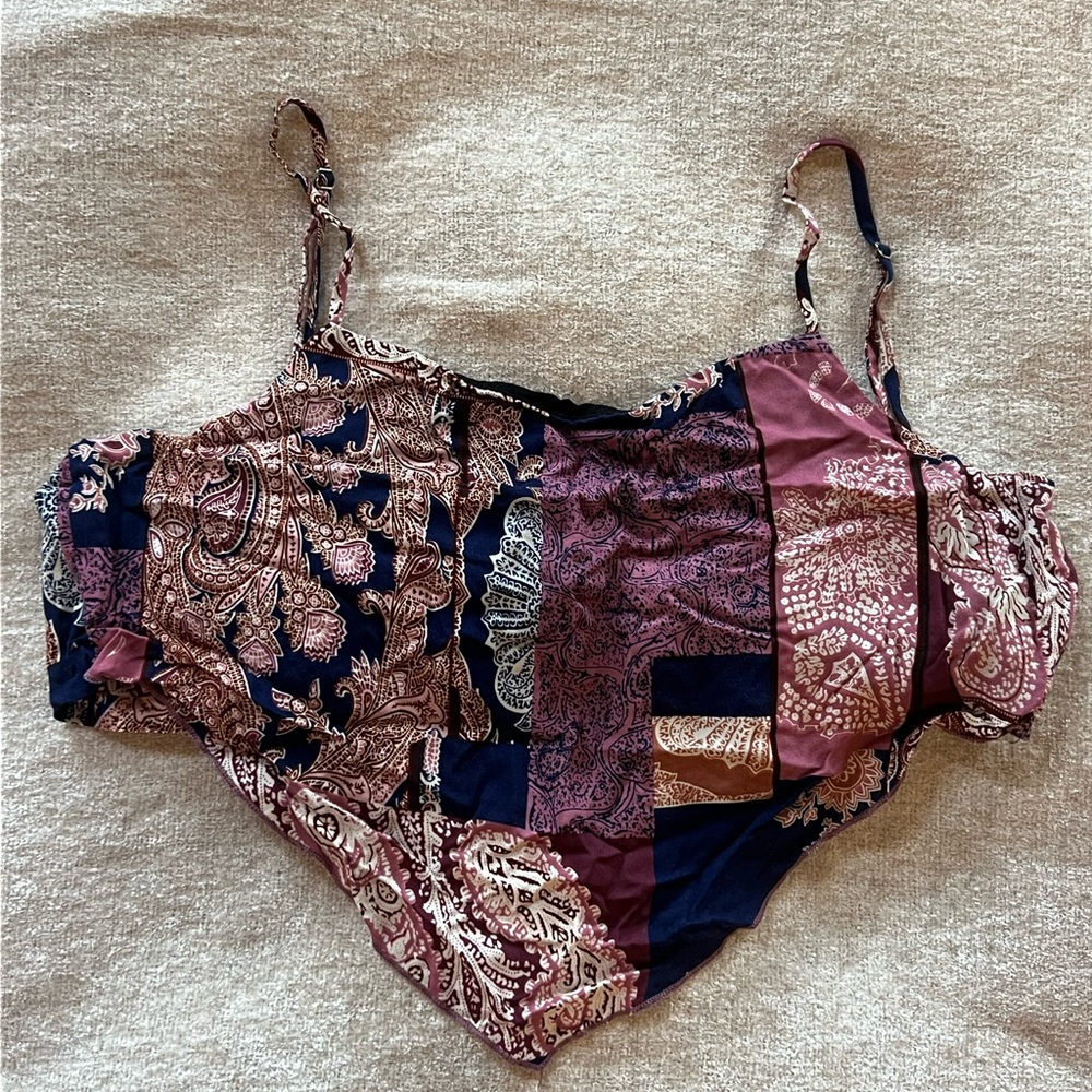 Patchwork Paisley Camisole Top